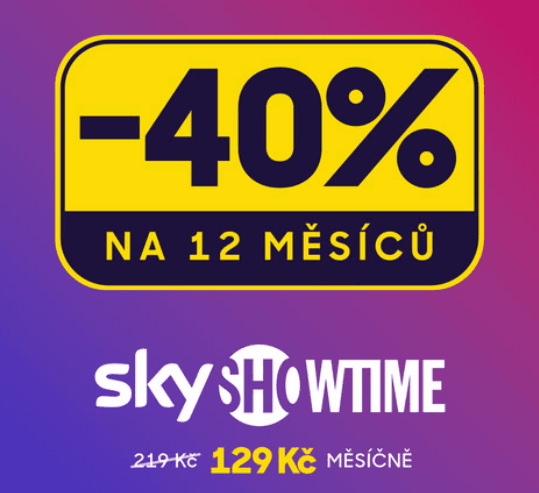 SkyShowTime - měsíčně za 129