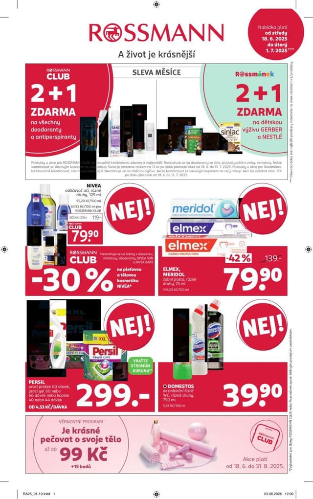 Rossmann drogerie leták 7. - 20.10.